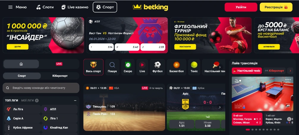 ставки на спорт в бк беткінг